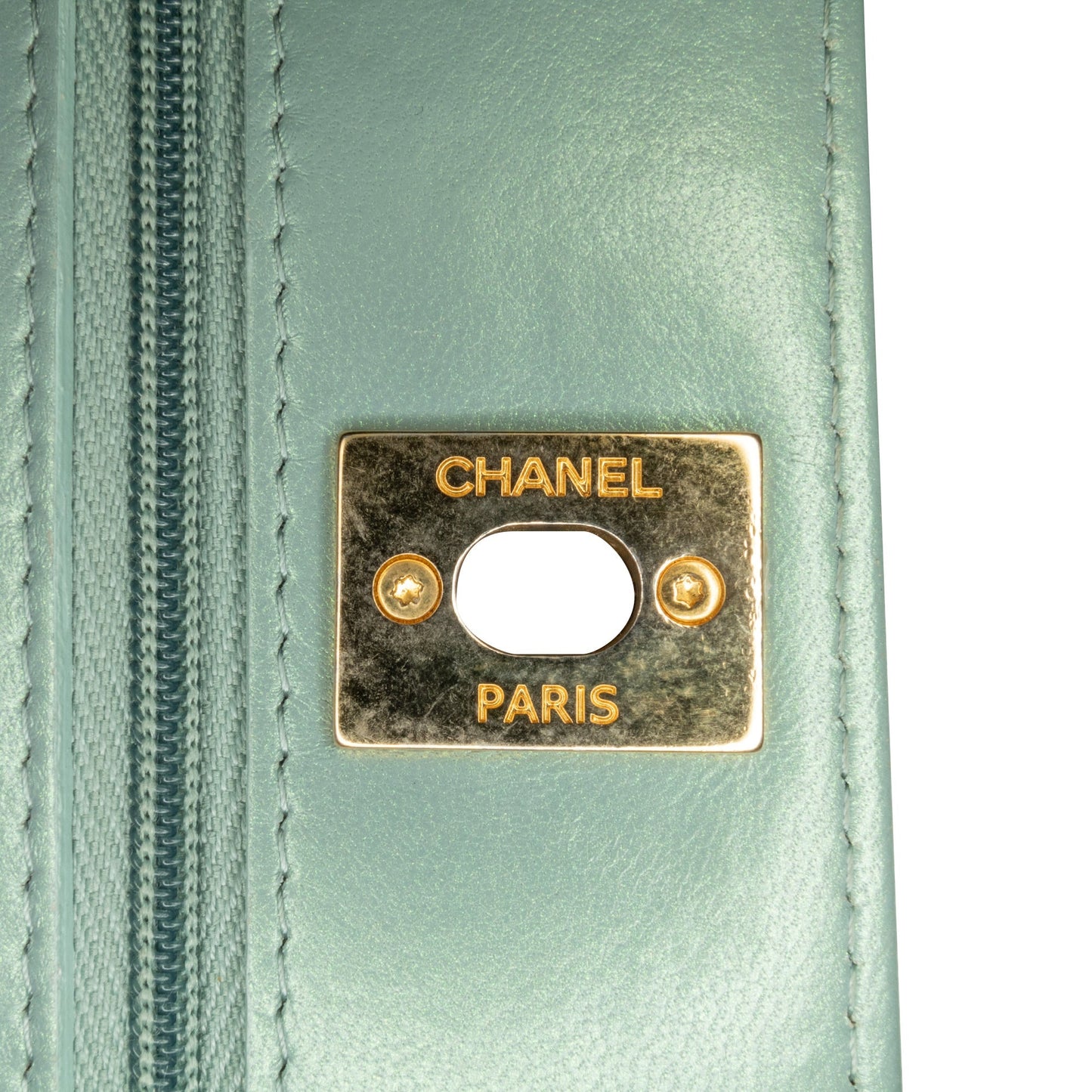 Blue Chanel Lambskin Trendy CC Wallet On Chain Crossbody Bag
