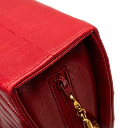 Chanel Sac Quilted Lambskin Half Moon Chain Shoulder Bag