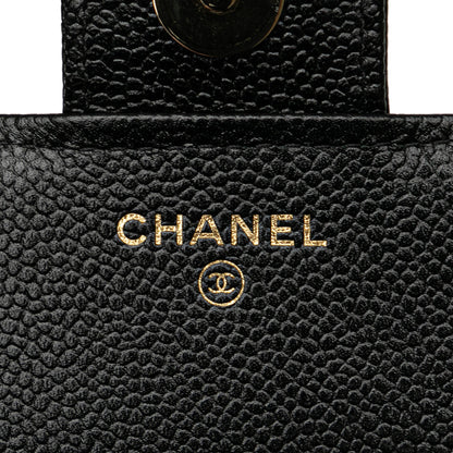 Black Chanel Nylon Graffiti Foldable Shopping Tote in Caviar Flap