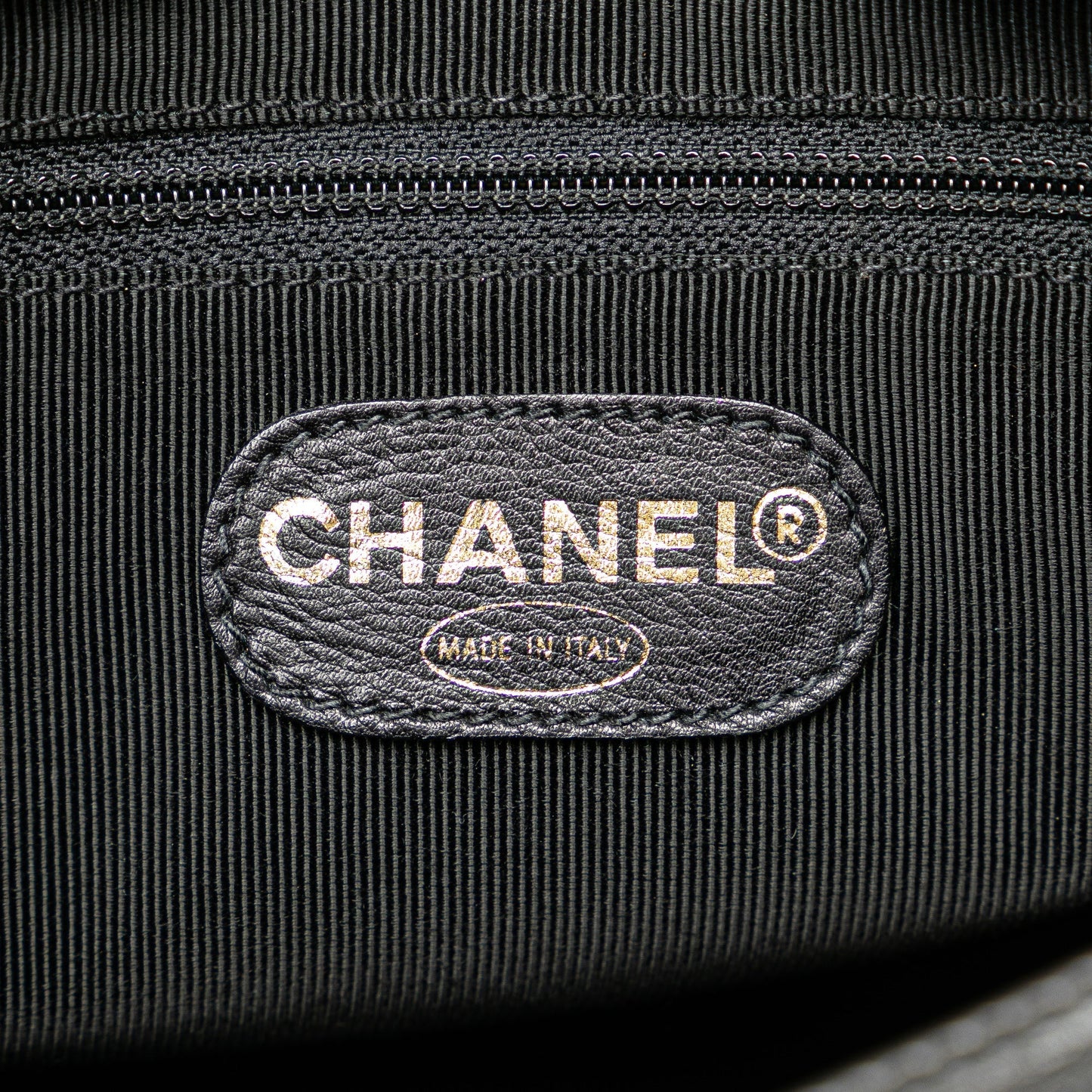 Black Chanel CC Lambskin Chain Tote