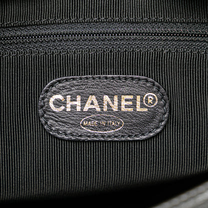 Black Chanel CC Lambskin Chain Tote