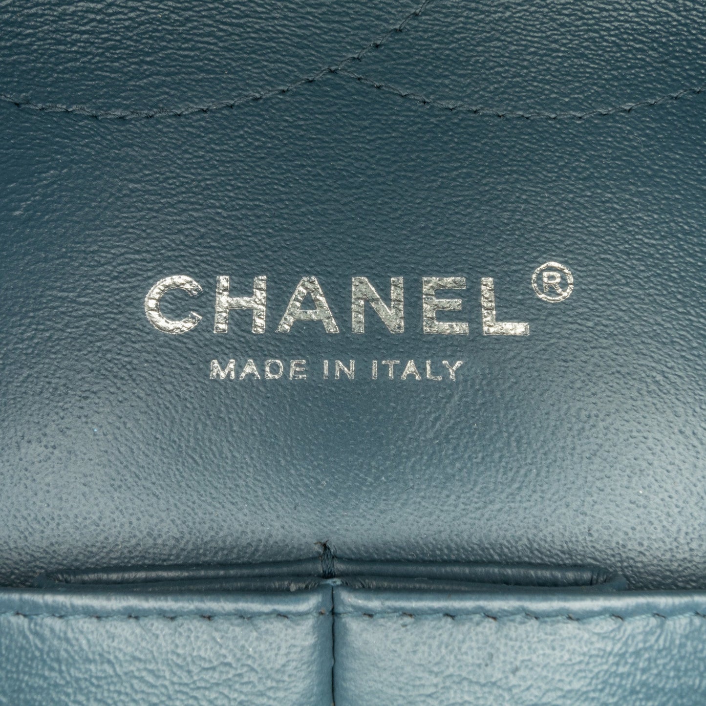 Blue Chanel Jumbo Classic Lambskin Double Flap Shoulder Bag