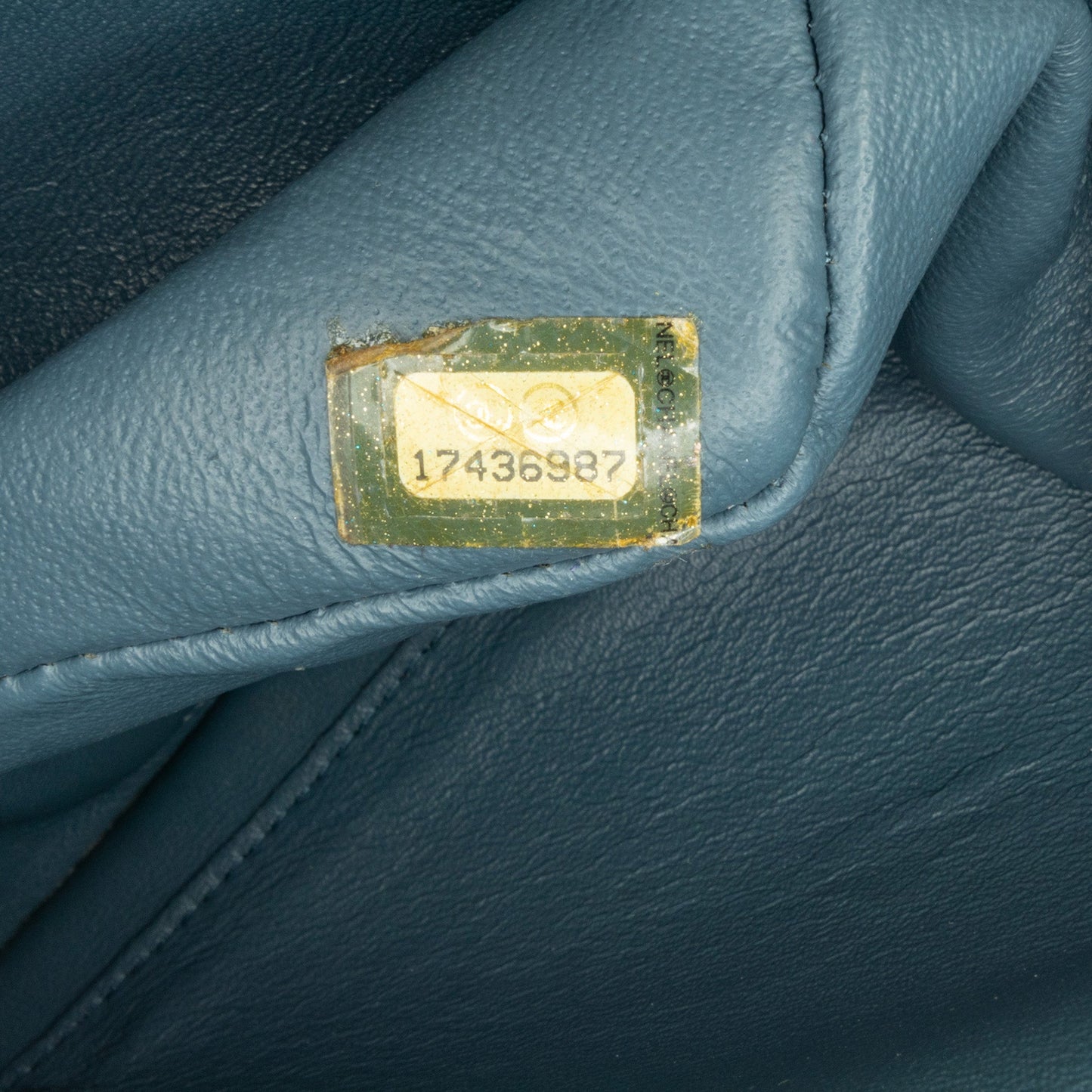 Blue Chanel Jumbo Classic Lambskin Double Flap Shoulder Bag