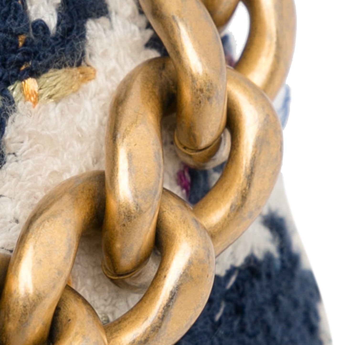 Chanel Sac Tweed 19 Round Clutch with Chain