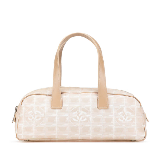 Beige Chanel New Travel Line Handbag
