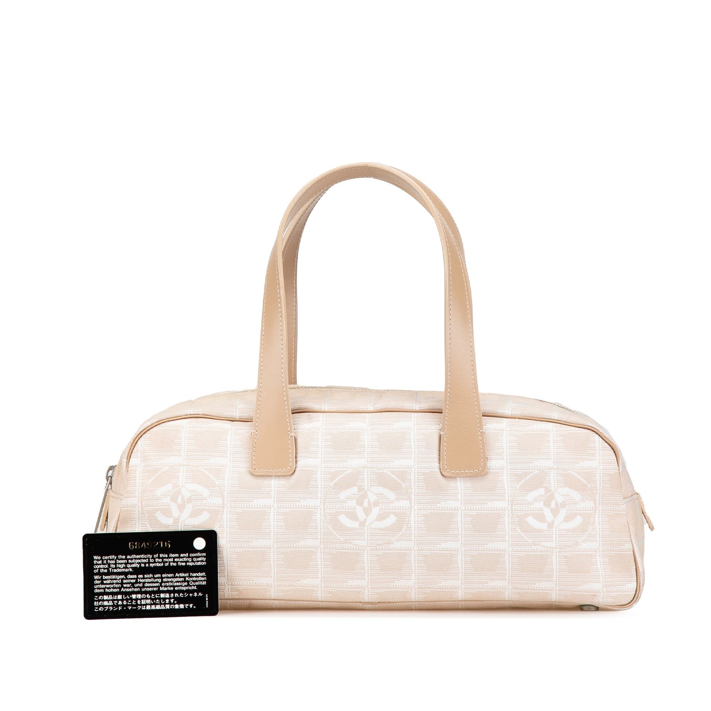 Beige Chanel New Travel Line Handbag