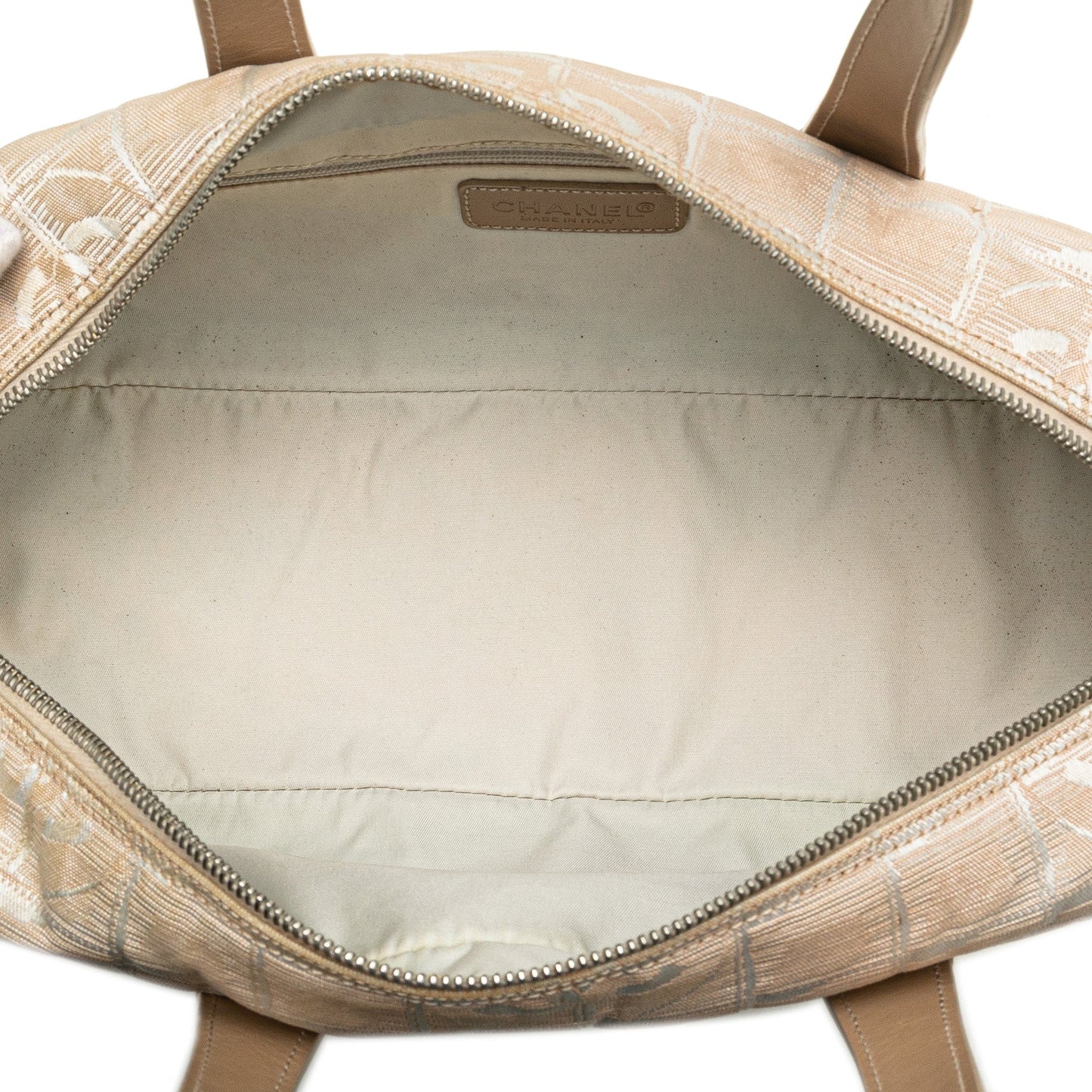 Beige Chanel New Travel Line Handbag