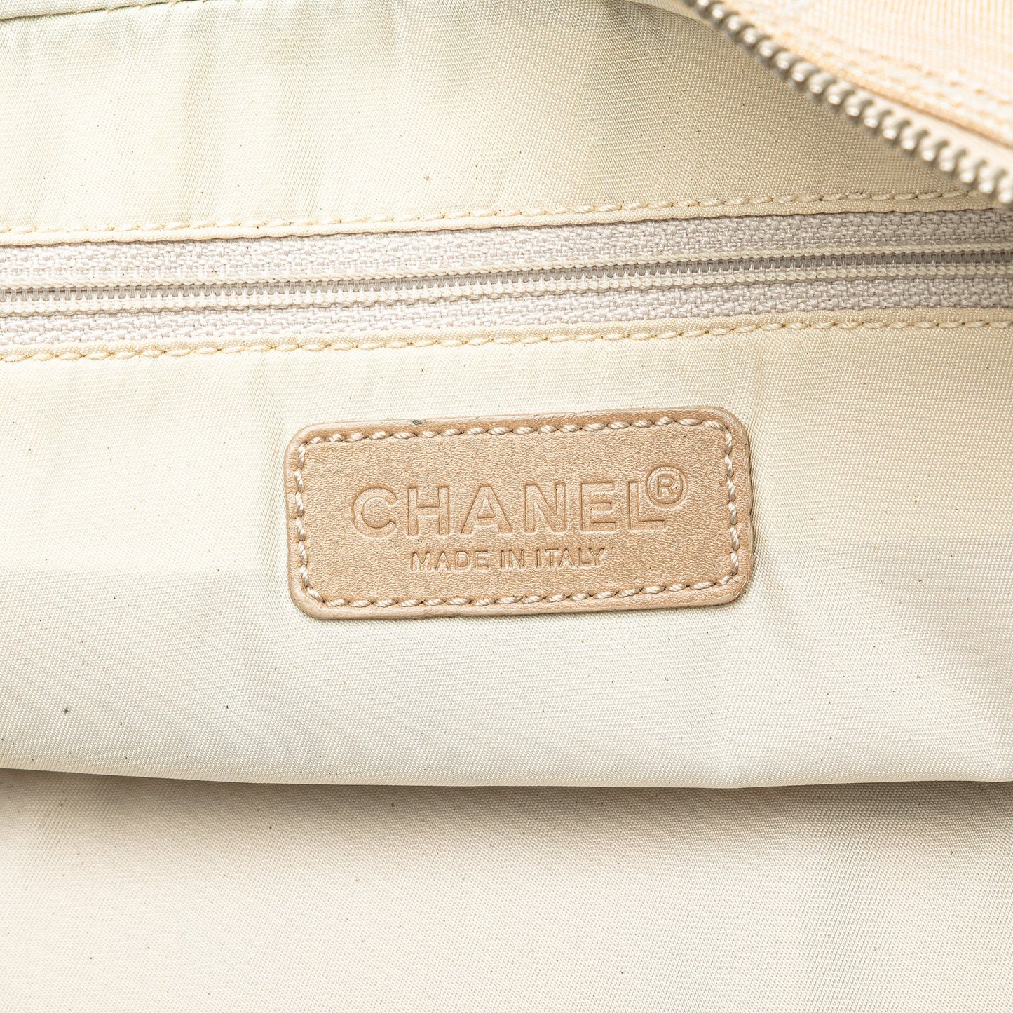Beige Chanel New Travel Line Handbag