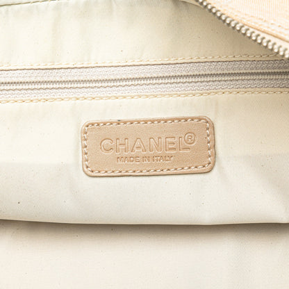 Beige Chanel New Travel Line Handbag
