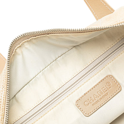 Beige Chanel New Travel Line Handbag