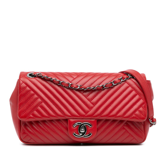 Chanel Sac Medium Lambskin CC Crossing Flap
