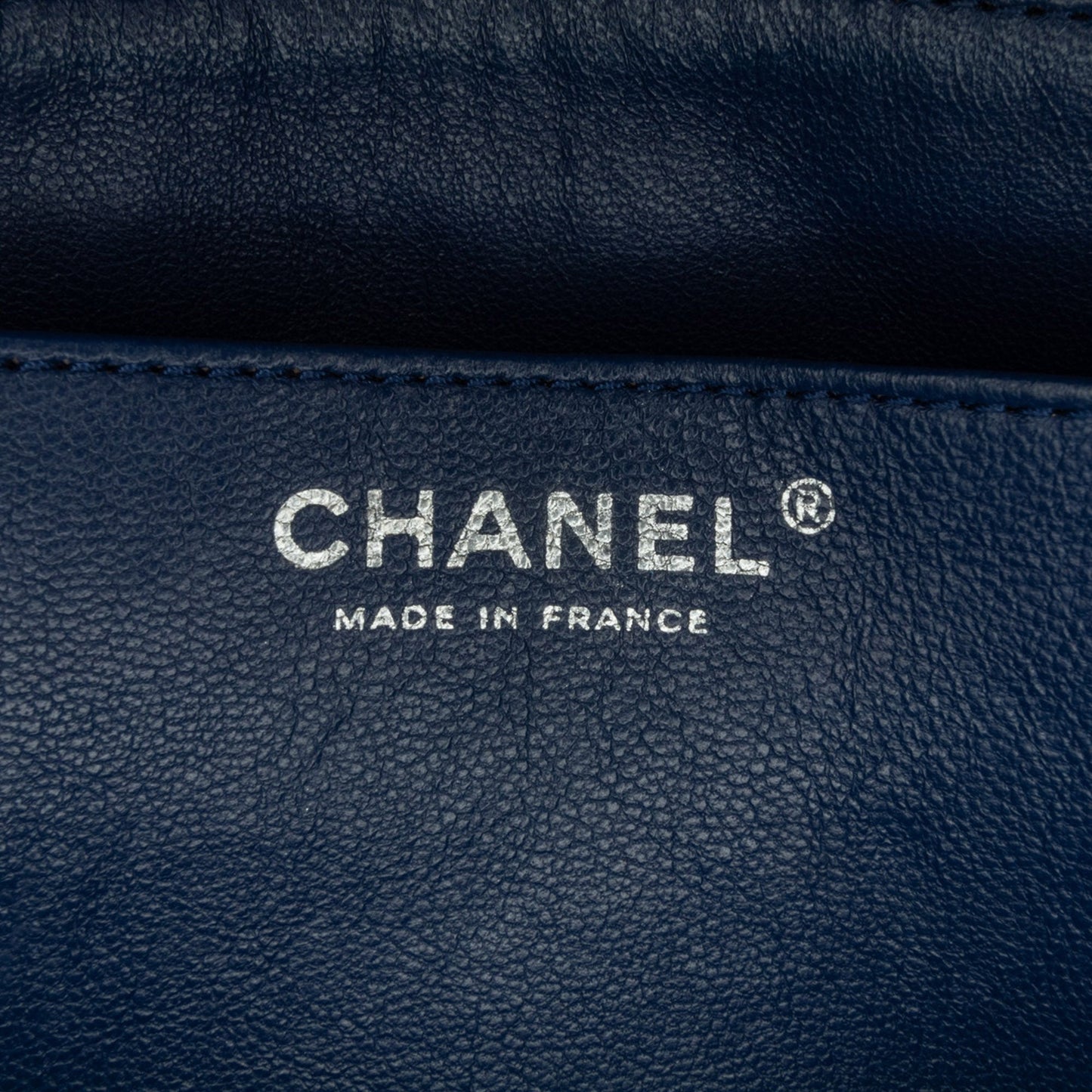 Blue Chanel Jumbo Classic Caviar Single Flap Bag