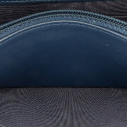 Blue Chanel Quilted Aged Calfskin Gabrielle Wallet On Chain Crossbody Bag
