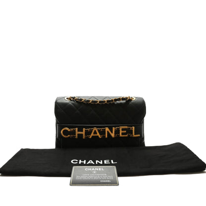 CHANEL 2020 Medium Enchained Flap Bag-Black
