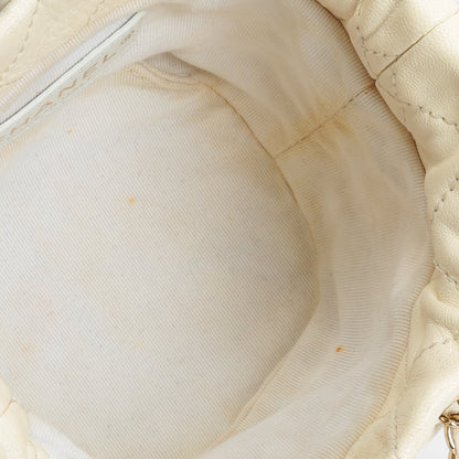 CHANEL Quilted Mini About Pearls Drawstring - OUTLET FINAL SALE