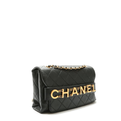 CHANEL 2020 Medium Enchained Flap Bag-Black