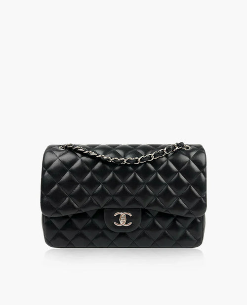 Chanel Sac Timeless / Classique Jumbo en cuir noir