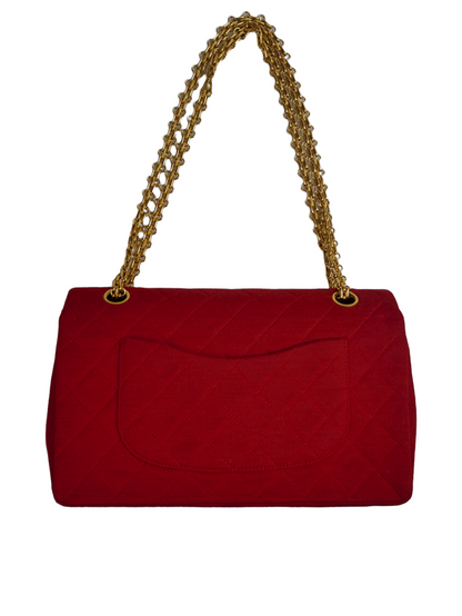 Chanel Timeless bag in red jersey - 2016