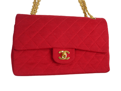 Chanel Timeless bag in red jersey - 2016