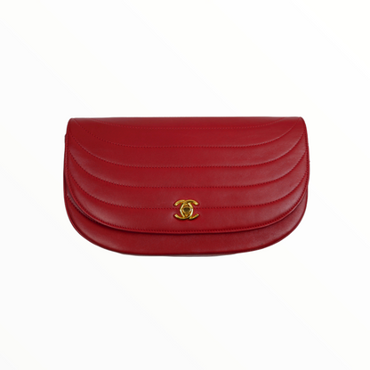 Chanel red quilted bag - 2002
