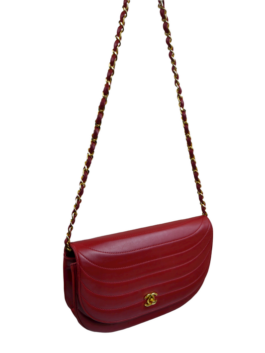 Chanel red quilted bag - 2002
