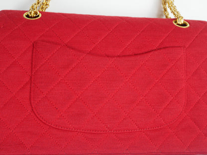Chanel Timeless bag in red jersey - 2016