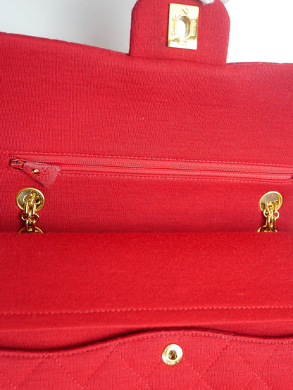 Chanel Timeless bag in red jersey - 2016