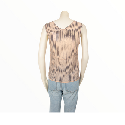 Chanel silk pale pink top - S - 2000s