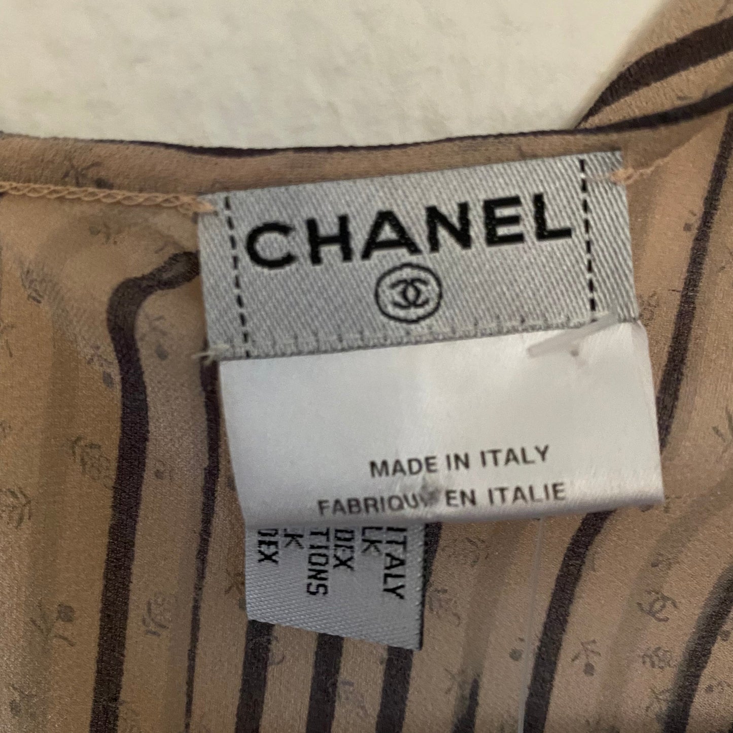 Chanel silk pale pink top - S - 2000s