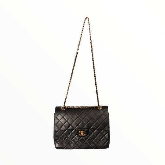 Chanel vintage leather quilted CC bag - 2004
