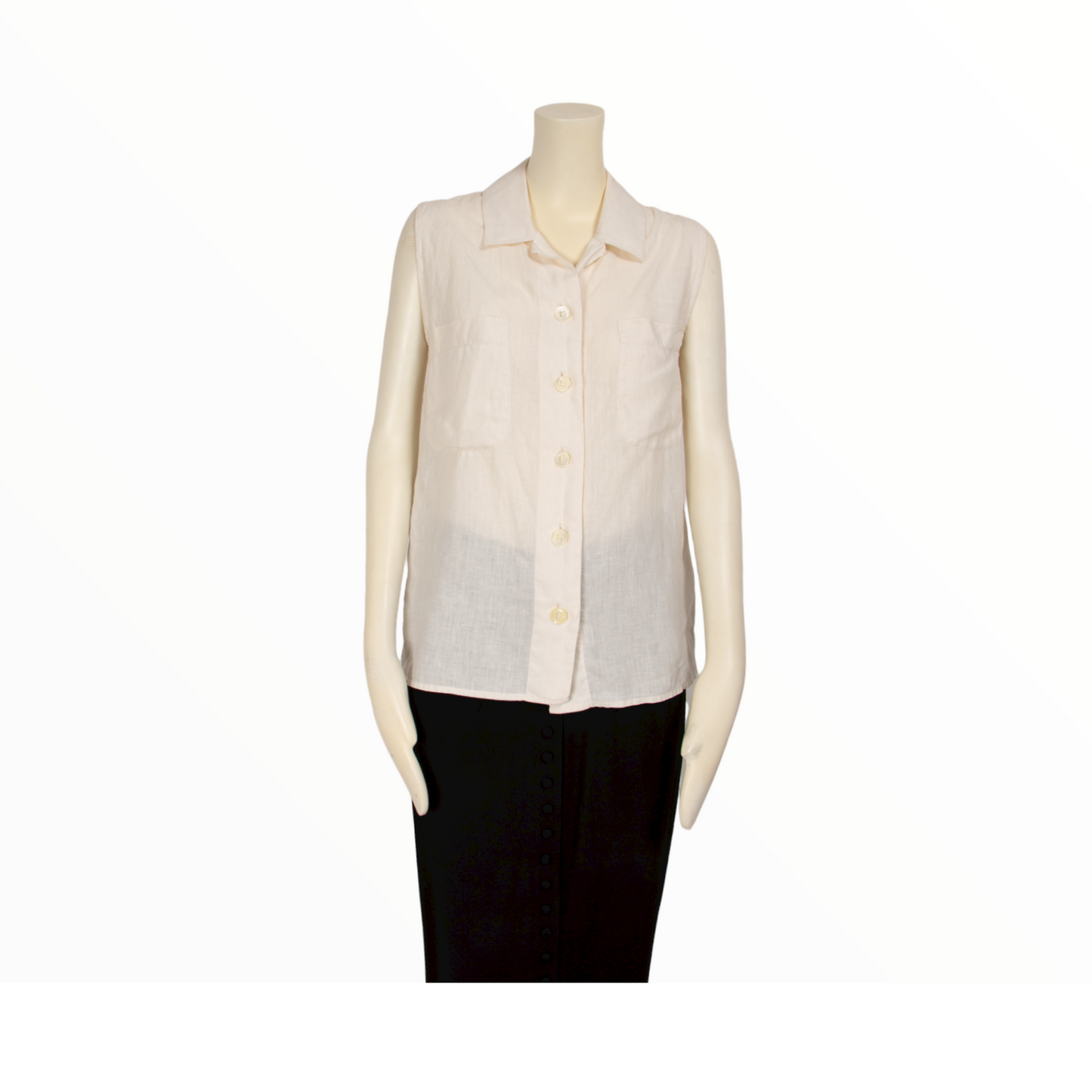 Chanel sleeveless shirt - S/M - 1990s