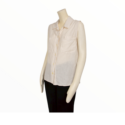 Chanel sleeveless shirt - S/M - 1990s