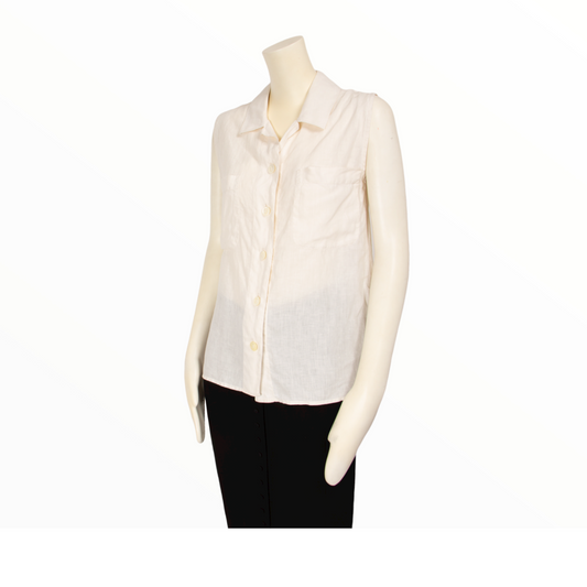 Chanel sleeveless shirt - S/M - 1990s
