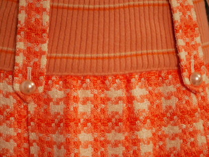 Chanel vintage pink orange skirt - S/M - 2000s