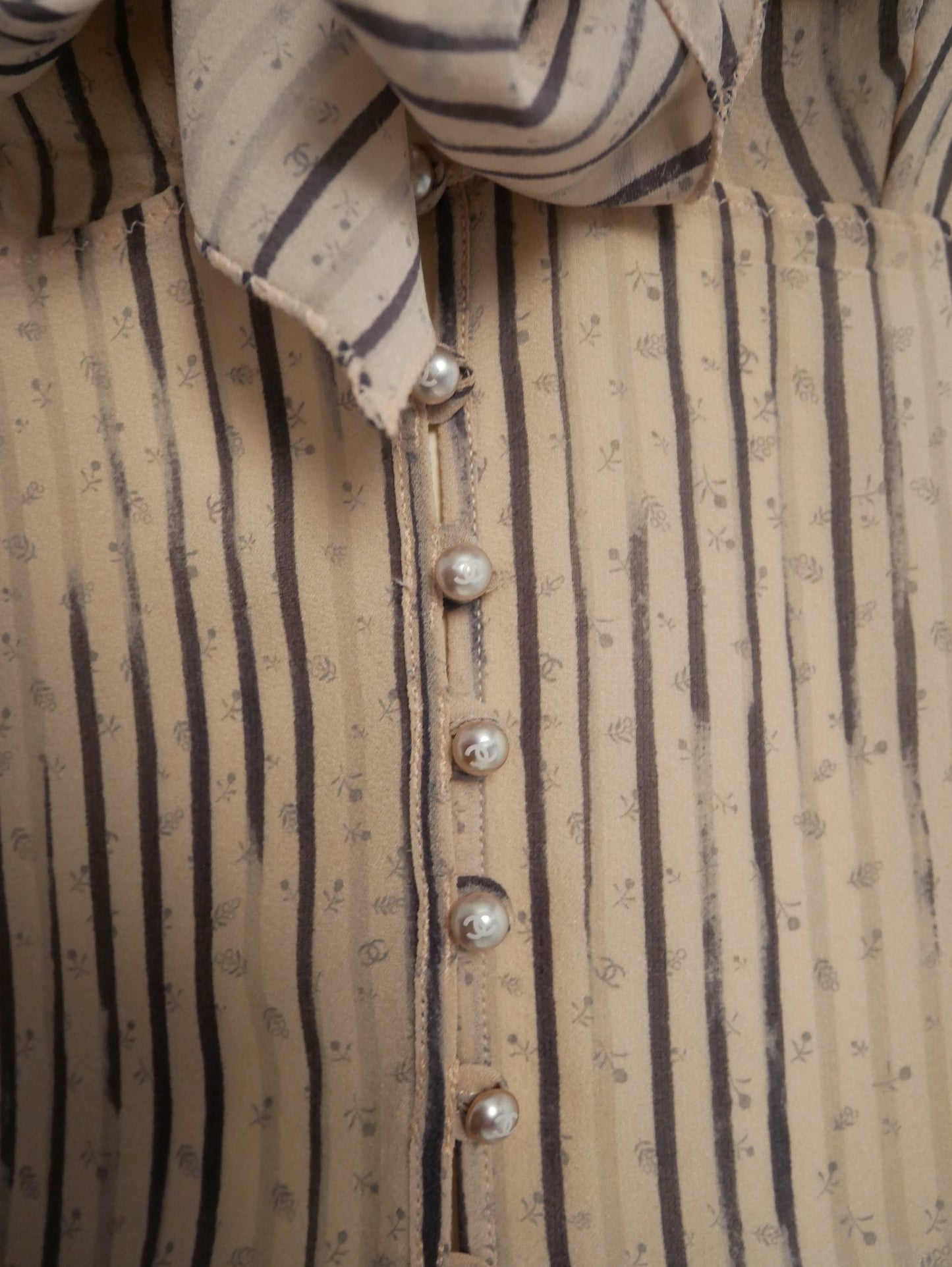 Chanel silk pale pink top - S - 2000s