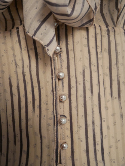 Chanel silk pale pink top - S - 2000s