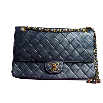 Chanel midnight blue Timeless 25 bag - 1988