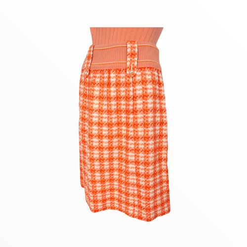 Chanel vintage pink orange skirt - S/M - 2000s