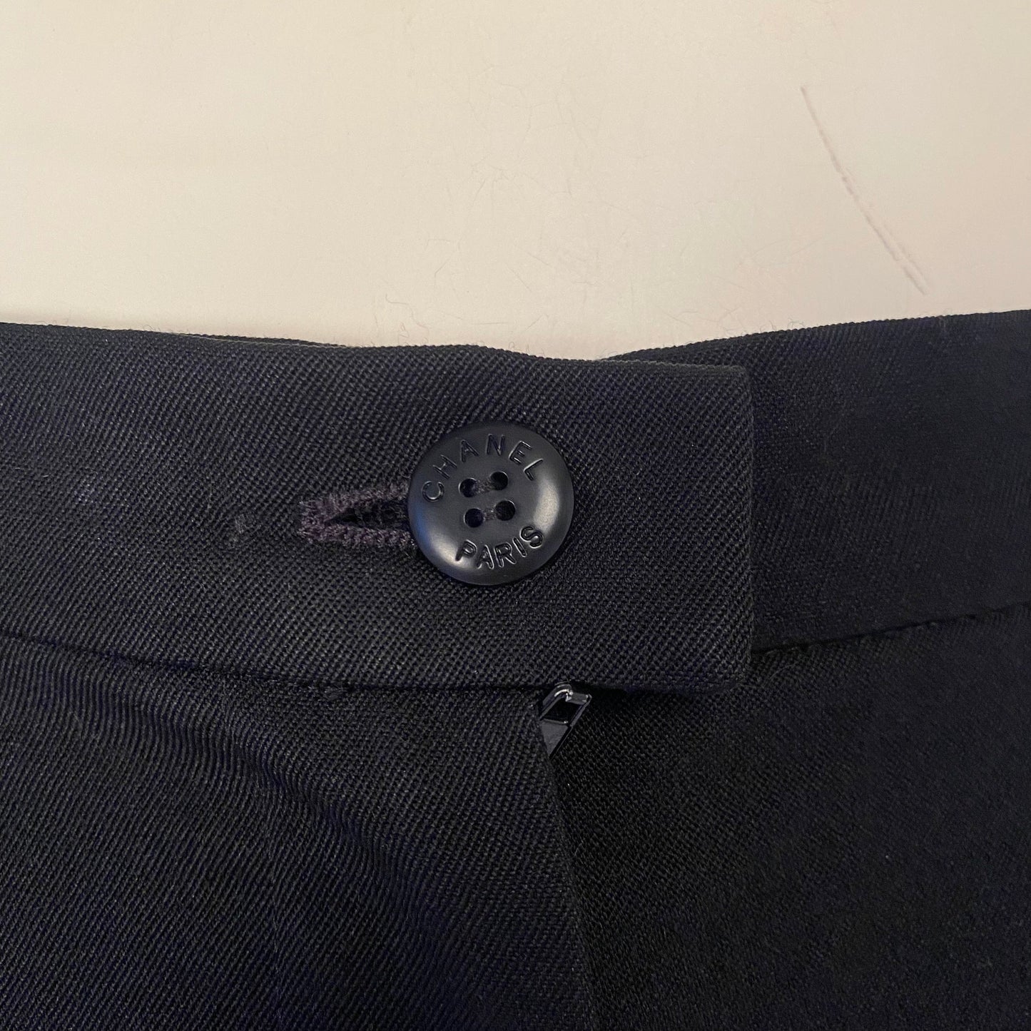Chanel vintage wool black pants - M - 1990s