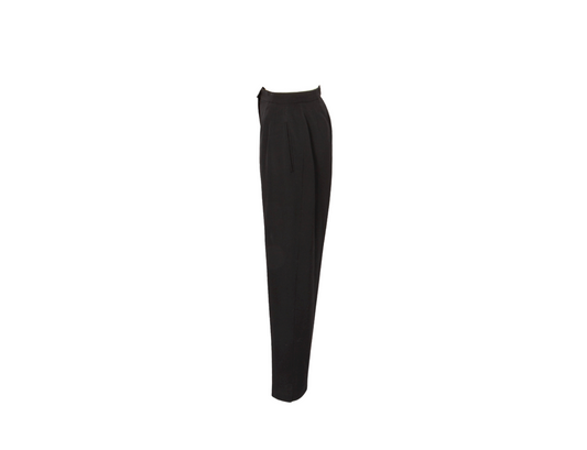 Chanel vintage wool black pants - M - 1990s