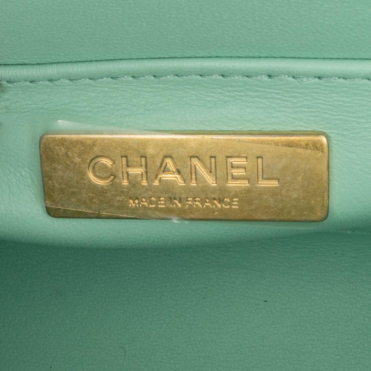 Blue Chanel Quilted Tweed Crush Top Handle Flap Satchel