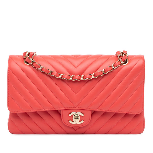 Chanel Sac Medium Classic Chevron Lambskin Double Flap