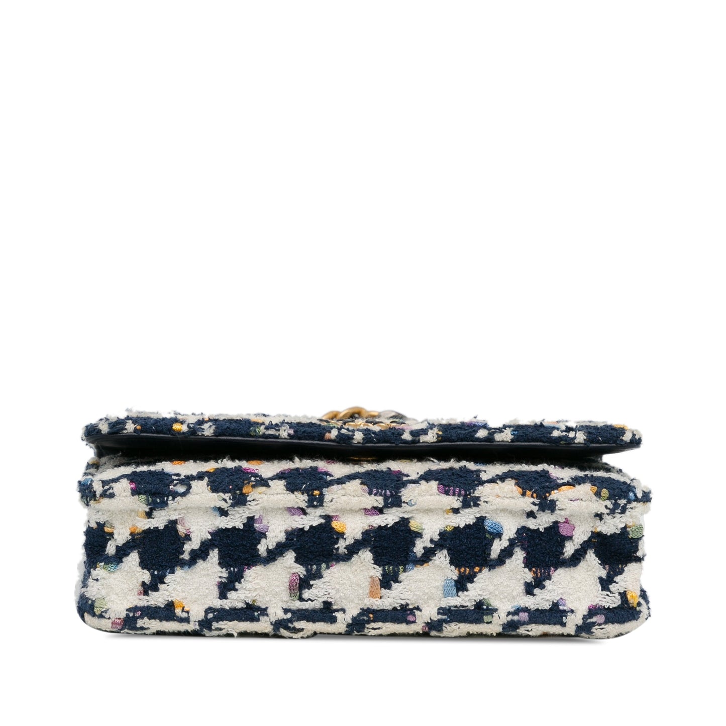 Blue Chanel Tweed 19 Wallet On Chain Satchel