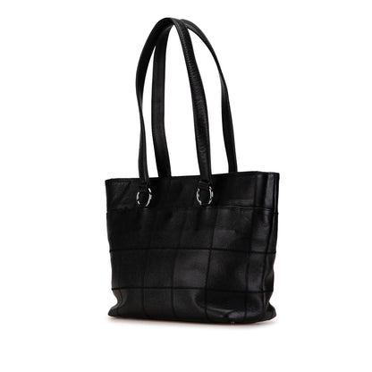 Black Chanel Caviar Choco Bar Tote