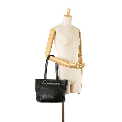 Black Chanel Caviar Choco Bar Tote