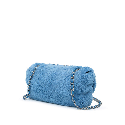Chanel Sac Medium Quilted Terry Cloth Coco Beach Flap