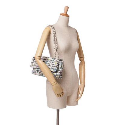 Chanel Sac Medium Calfskin Hand Painted Graffiti Flap