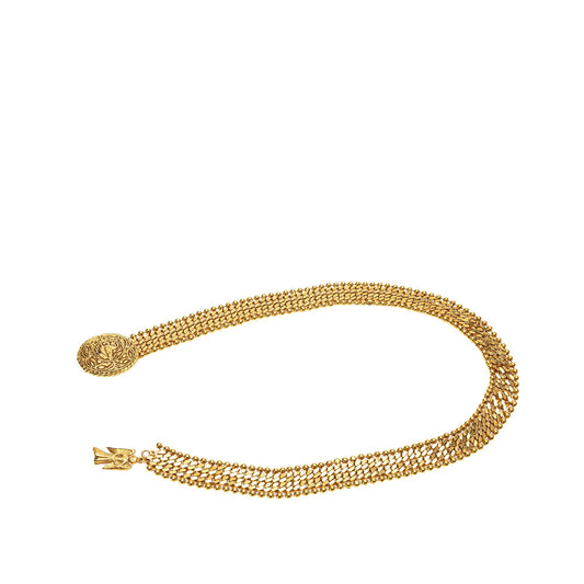 Gold Chanel Gold Plated Angel Chain Belt