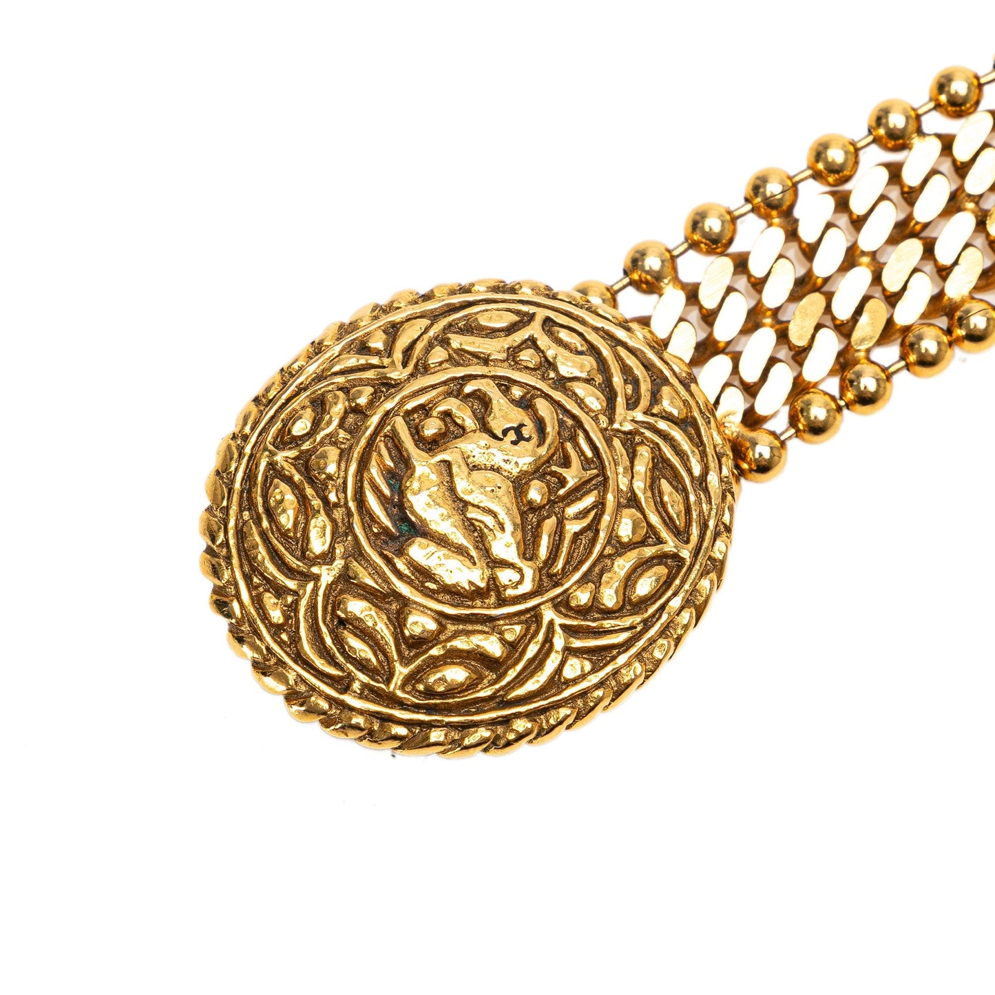 Gold Chanel Gold Plated Angel Chain Belt