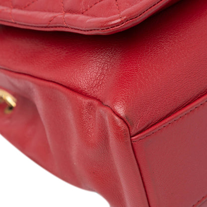 Chanel Sac Quilted Lambskin Chain Leather Link Flap